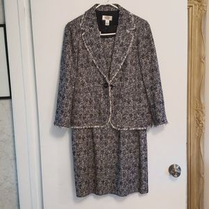 Talbots Tweed Dress & Jacket Suit EUC 8P